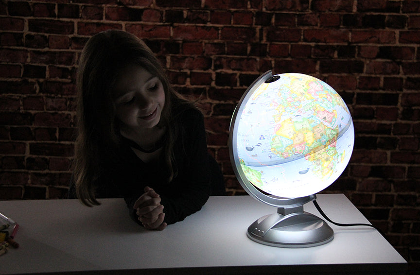 Globe for Kids 10″ Blue Illuminated Desk – Replogle Globes