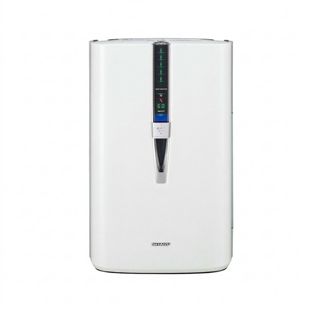 High-resolution hero shot of the white Sharp KC860U Air Purifier and Humidifier on a pure white background.