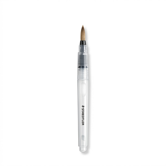 STAEDTLER Water fillable brush, one piece blister pack, professional high-resolution product shot.