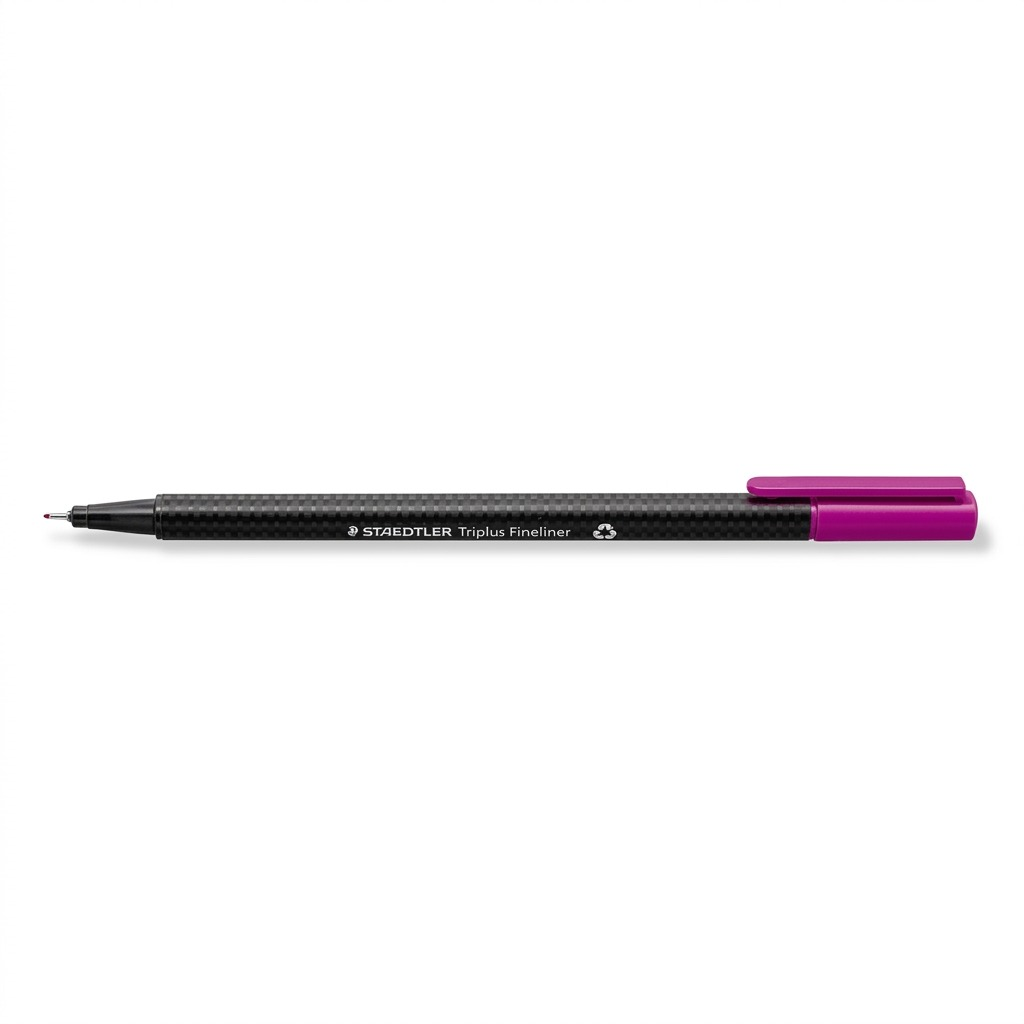 Pure high-resolution hero shot of the STAEDTLER STAEDTLER 1.250.5 purple-capped felt-tip pen.