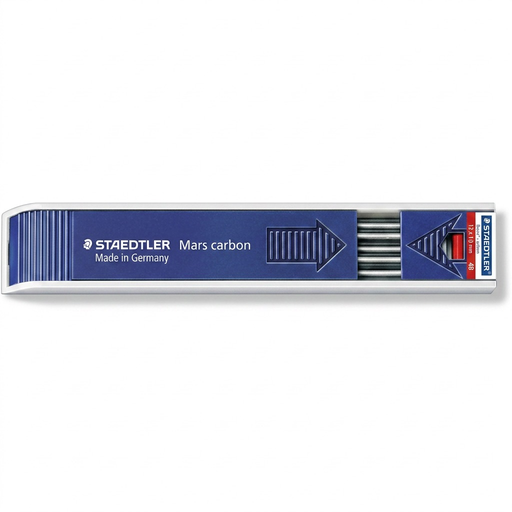 A crisp, central product shot of STAEDTLER Mars carbon 4B 12pcs leads against a white background.