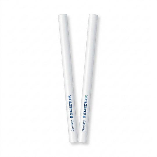 A close-up photograph of two STAEDTLER Mars plastic refill erasers from the Z2PHCUMD17UHXL3FB28Z product, with their exact branding and details visible.