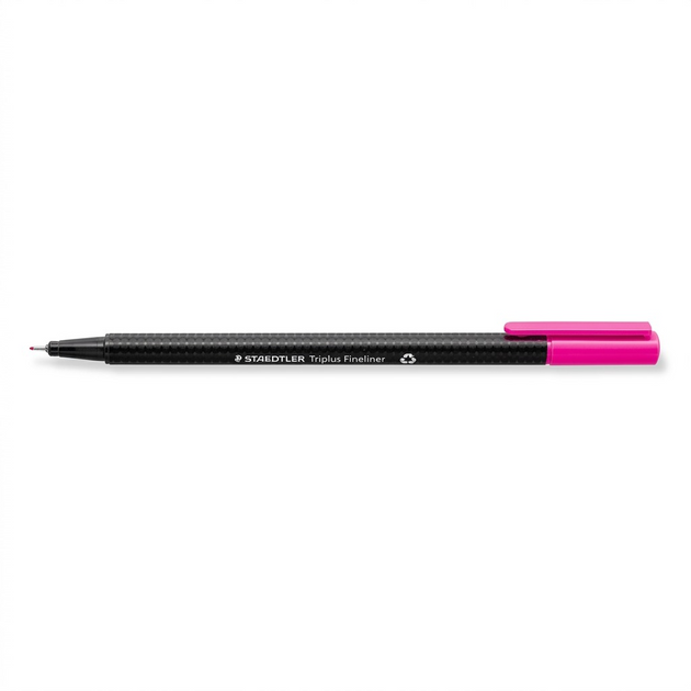 A pure hero shot of the STAEDTLER STAEDTLER 1.250.5, centered, with magenta ink drawing and cap.