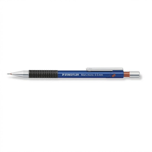 A pure high-resolution hero shot of the STAEDTLER Mars micro 0.5mm mechanical pencil.