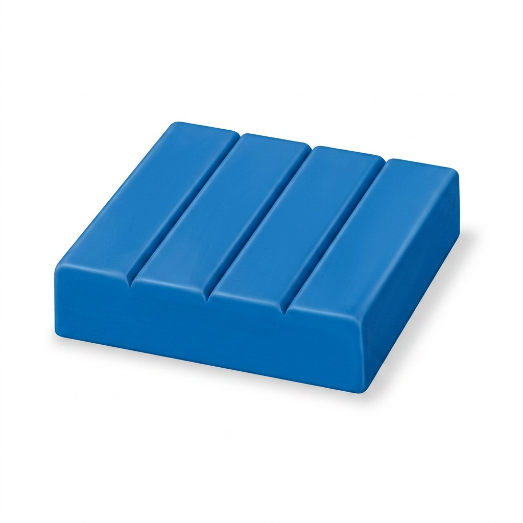 STAEDTLER FIMO Professional True Blue 57g modeling clay 8040-300. Pure high-res hero shot.