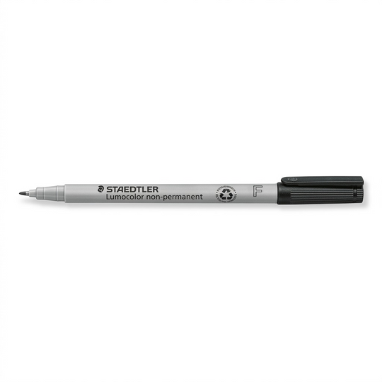 A high-resolution product shot of the STAEDTLER Lumocolor non-permanent marker (316-9), centered on a pure white background.