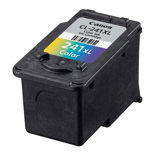High-resolution, centered image of a Canon CL-241XL Color Ink Cartridge on white background.