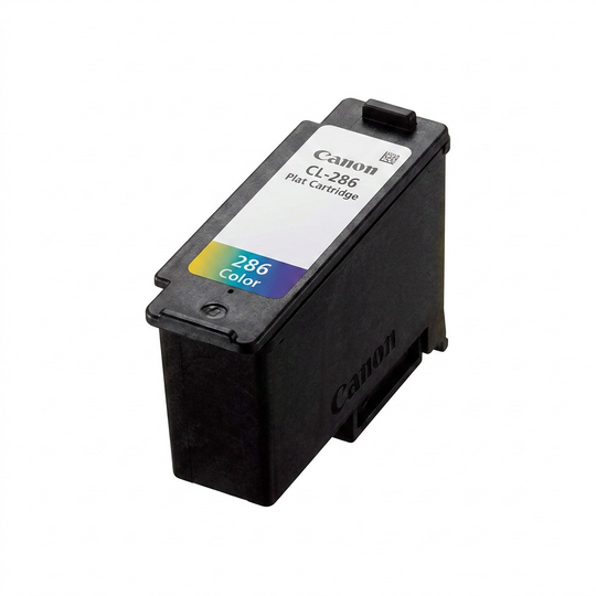A detailed, high-resolution product studio shot of the Canon CL-286 Colour Ink Cartridge on white.