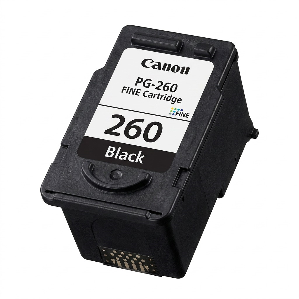Canon PG-260, black ink cartridge, genuine product.