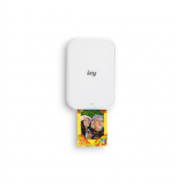 A high-resolution product photography of the Canon IVY 2 Mini Photo Printer.