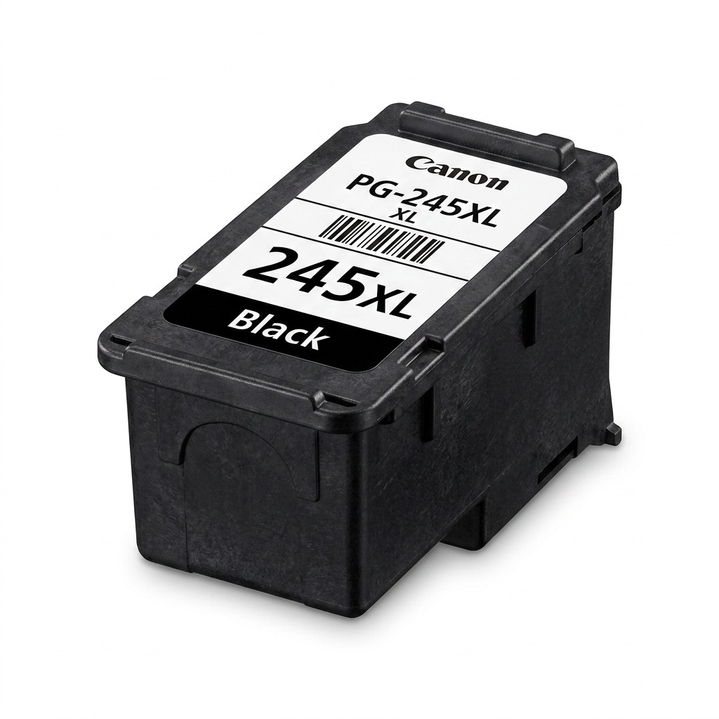 A high-resolution, centered view of the Canon PG-245XL Black Ink Cartridge.