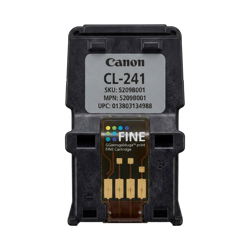 A high-resolution, centered view of the Canon CL-241 Color Ink Cartridge on white background.