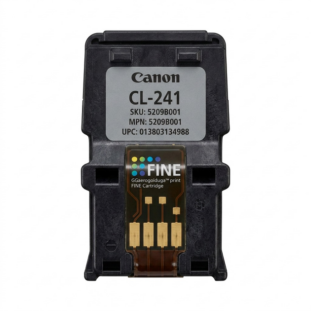 A high-resolution, centered view of the Canon CL-241 Color Ink Cartridge on white background.