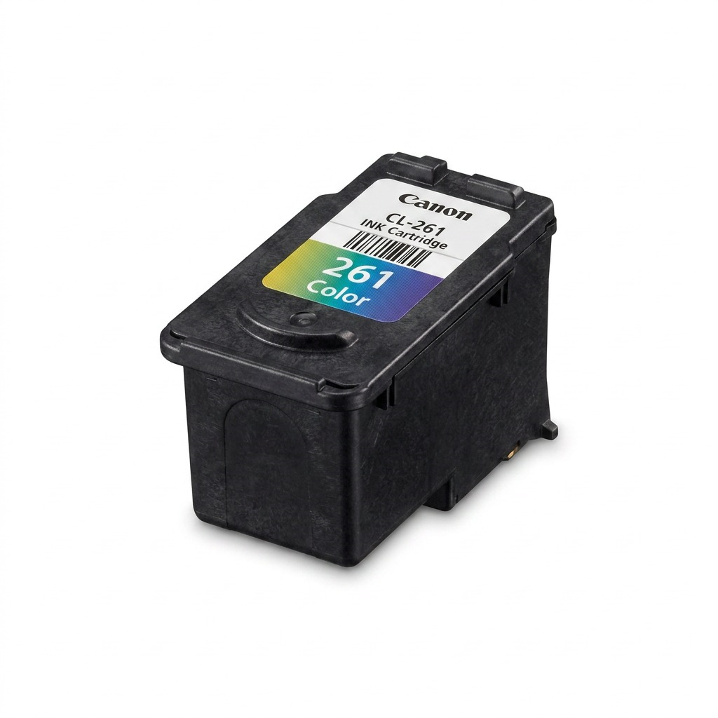 Pure, high-resolution hero shot of the Canon CL-261 Ink Cartridge on a white background.