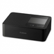 Hero shot of the black Canon SELPHY CP1500 compact photo printer, sharp, centered, on white background.