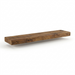 High-resolution centered 48-inch Solid Wood Shelf in medium walnut on a pure white background.