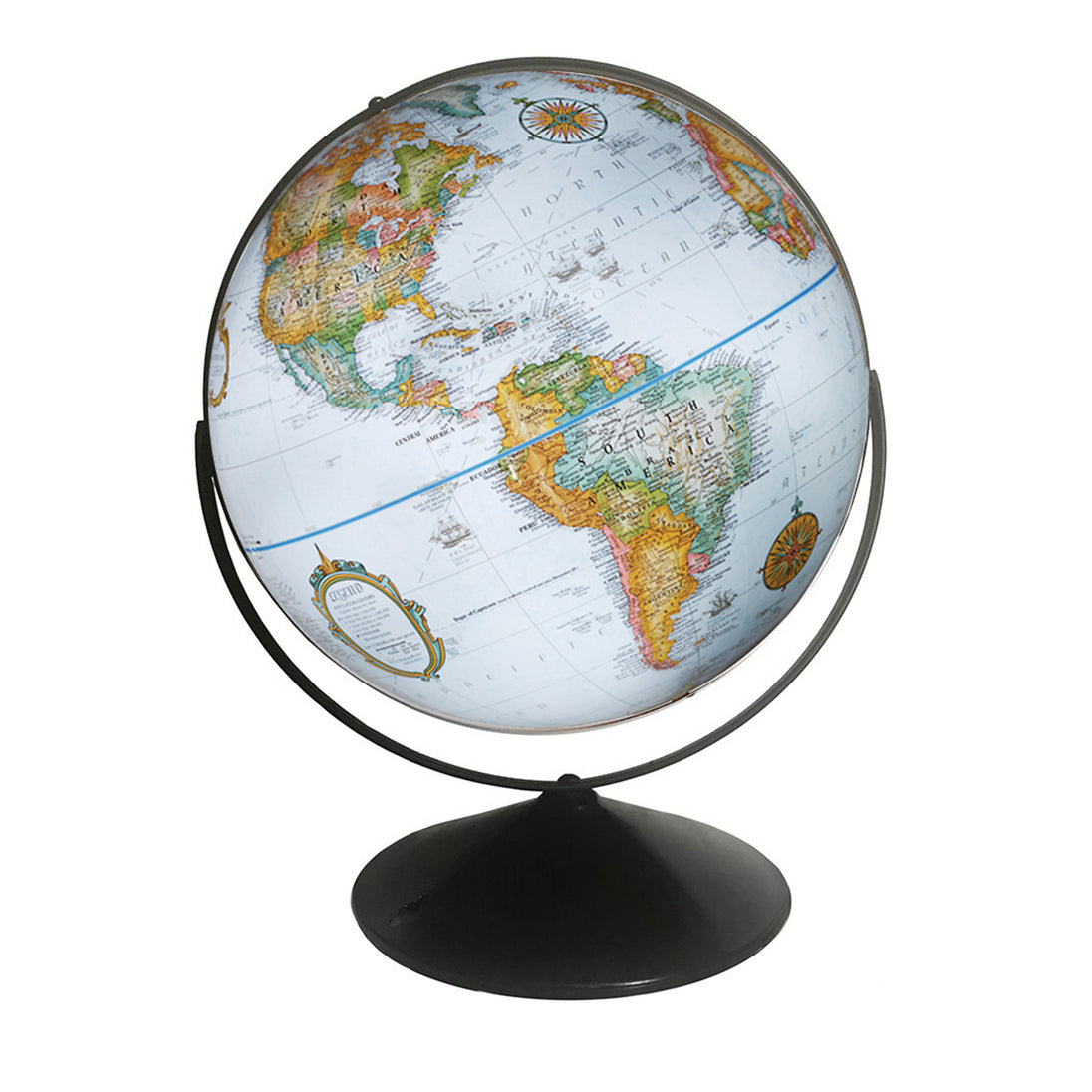 Eureka 16″ Blue Raised Relief Desk – Replogle Globes