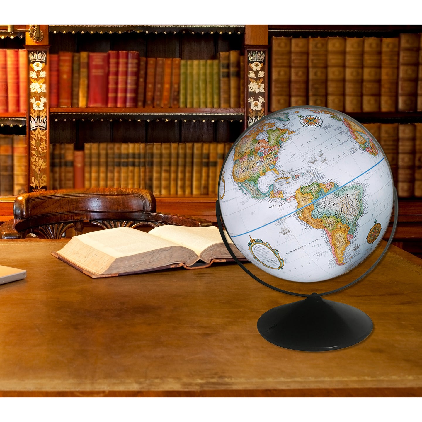 Eureka 16″ Blue Raised Relief Desk – Replogle Globes