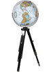 Willston 16″ Blue Raised Relief Tripod Floor – Replogle Globes