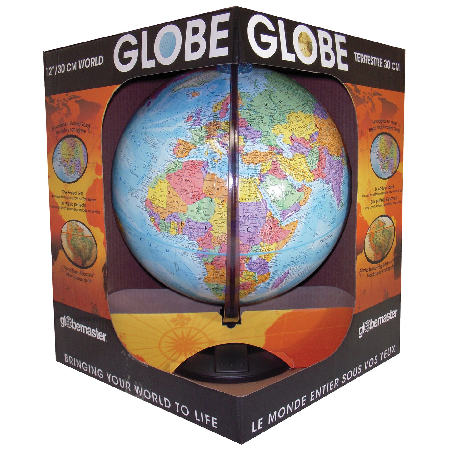 Traveler 12″ Blue Ocean Desk Globe (French) – Replogle Globes