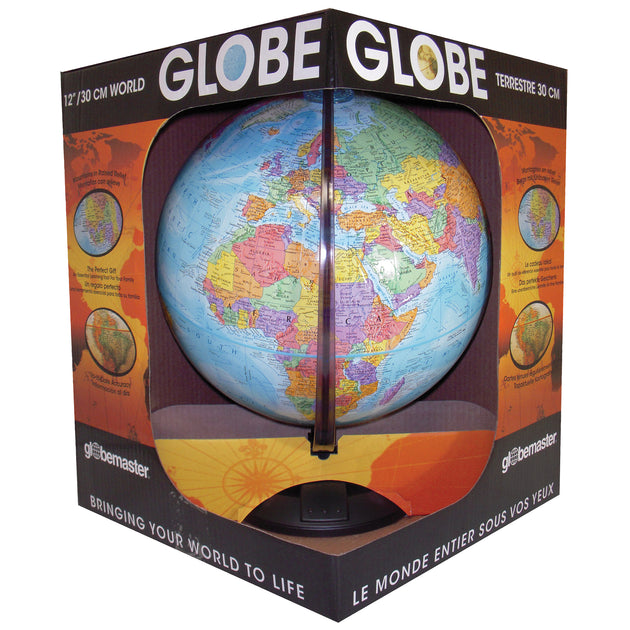 Traveler 12″ Blue Ocean Desk Globe (French) – Replogle Globes