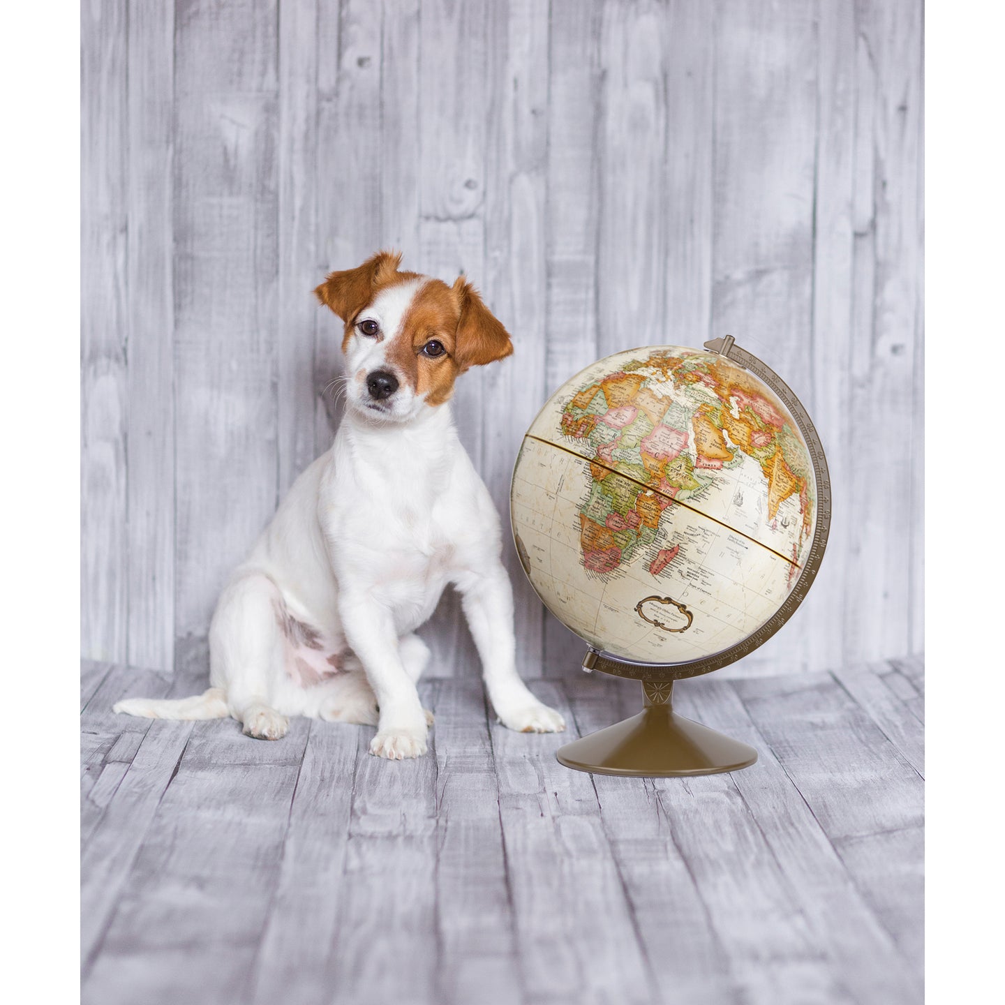 Franklin 12″ Antique Raised Relief Desk – Replogle Globes