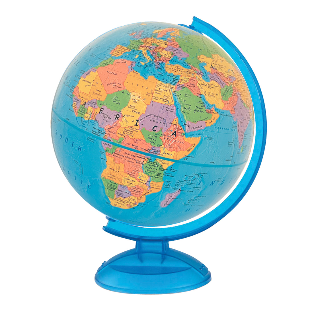 Adventurer 12″ Blue Raised Relief Desk – Replogle Globes