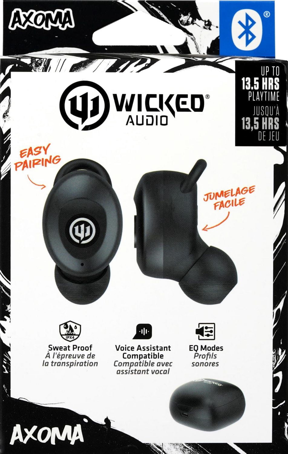 Wicked Audio Axoma retail packaging