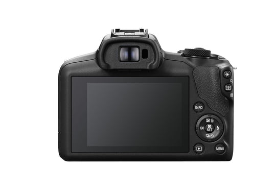 Canon EOS R100 lens kit - angled view
