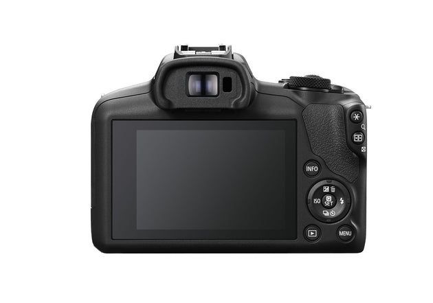 Canon EOS R100 lens kit - angled view
