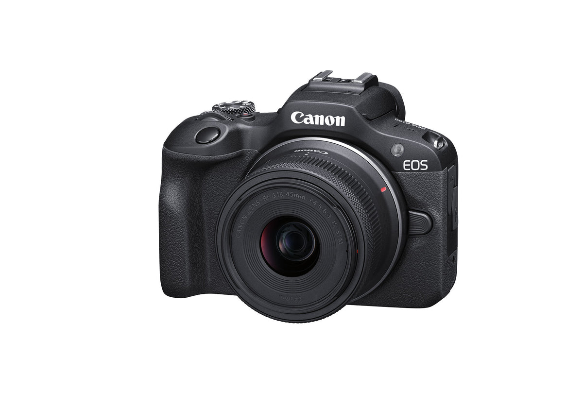Canon EOS R100 lens kit - rear view with LCD screen