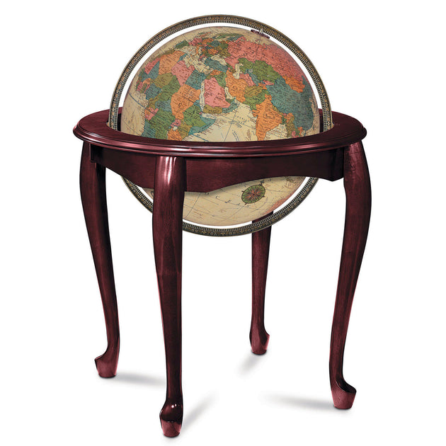 Queen Anne 16″ Antique Illuminated Floor – Replogle Globes