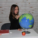 Geographer 12″ Write and Erase Globe for Kids Blue Desk – Replogle Globes – detail
