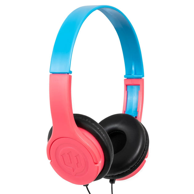 Wicked Audio Rad Rascal kid safe headphones in Bubblegum pink and blue