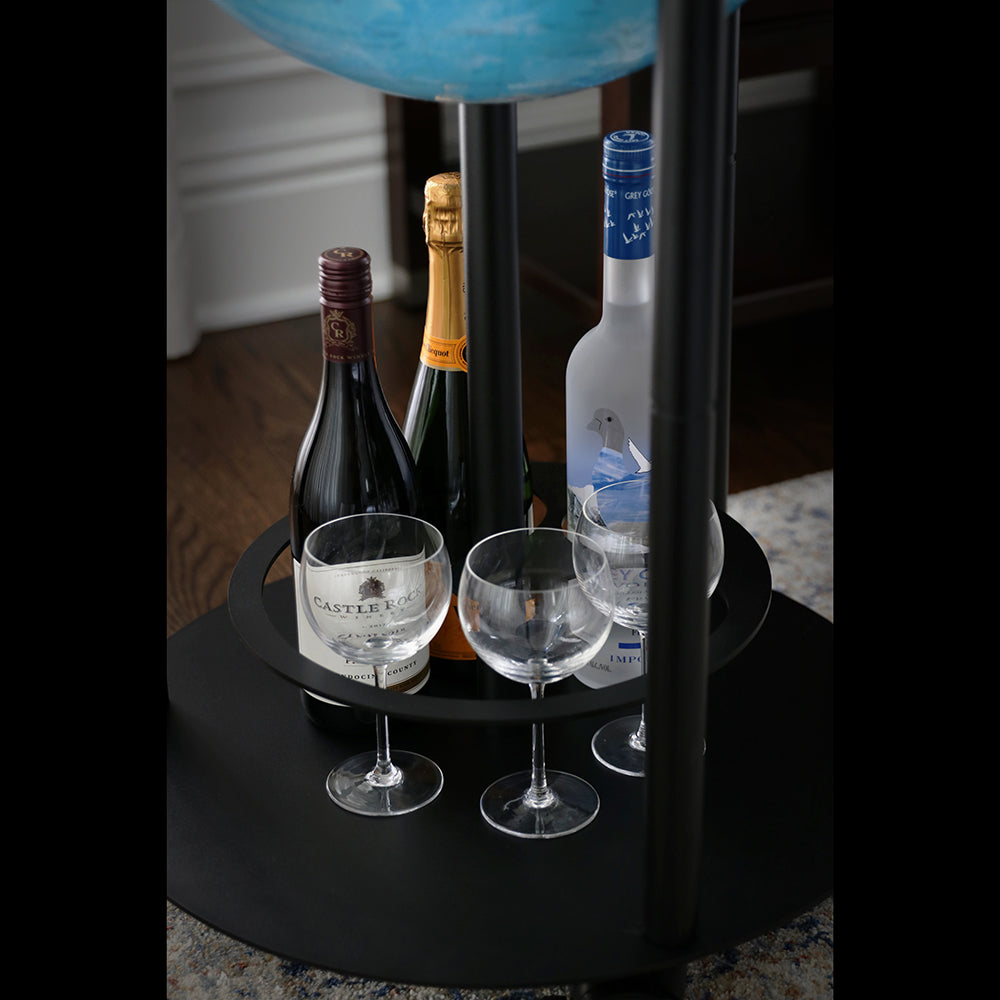 Empire Bar 16″ Blue Illuminated Raised Relief Floor – Replogle Globes
