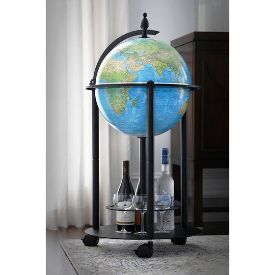 Empire Bar 16″ Blue Illuminated Raised Relief Floor – Replogle Globes