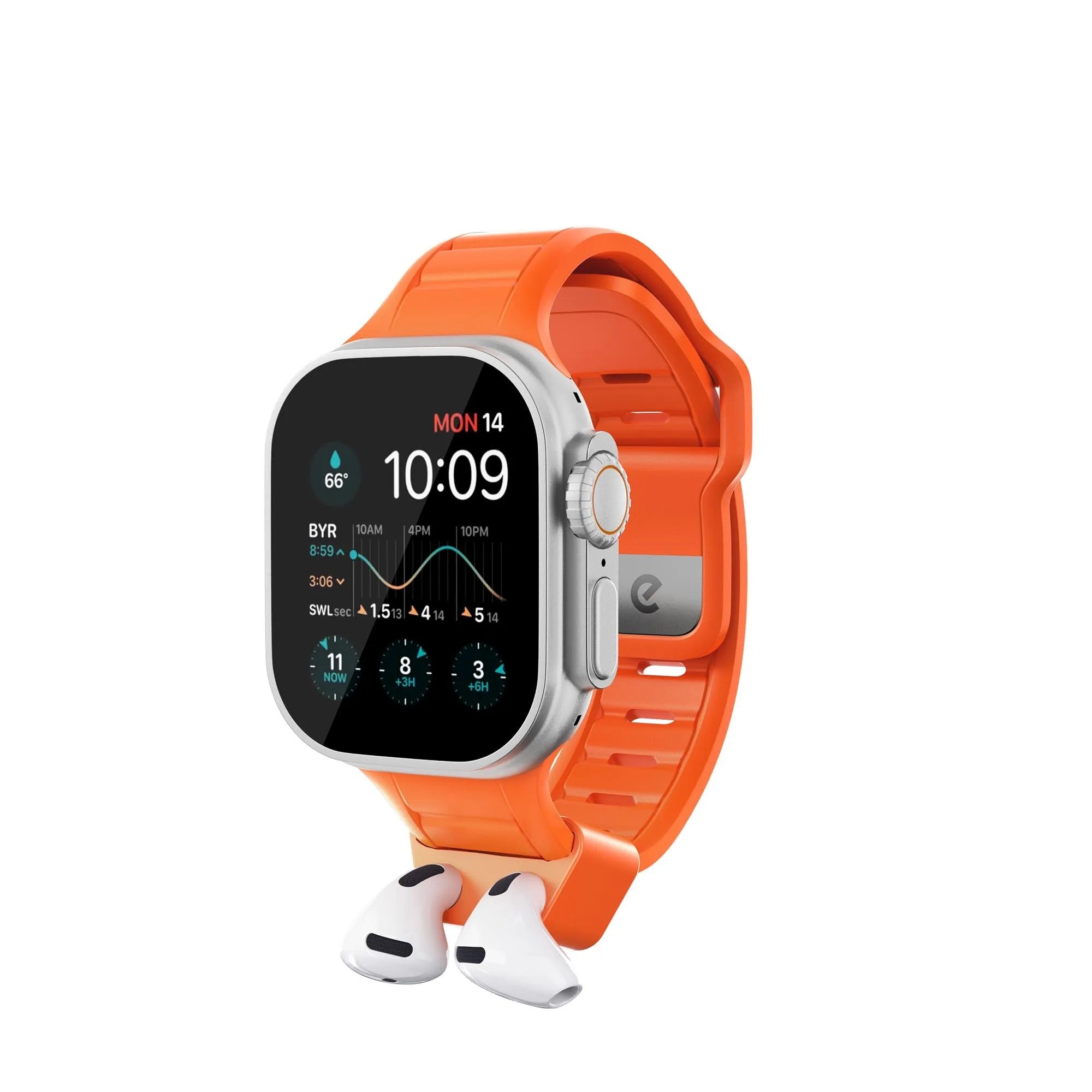 SYNC+ SERIES Apple Watch Band - Electric Orange (Large)