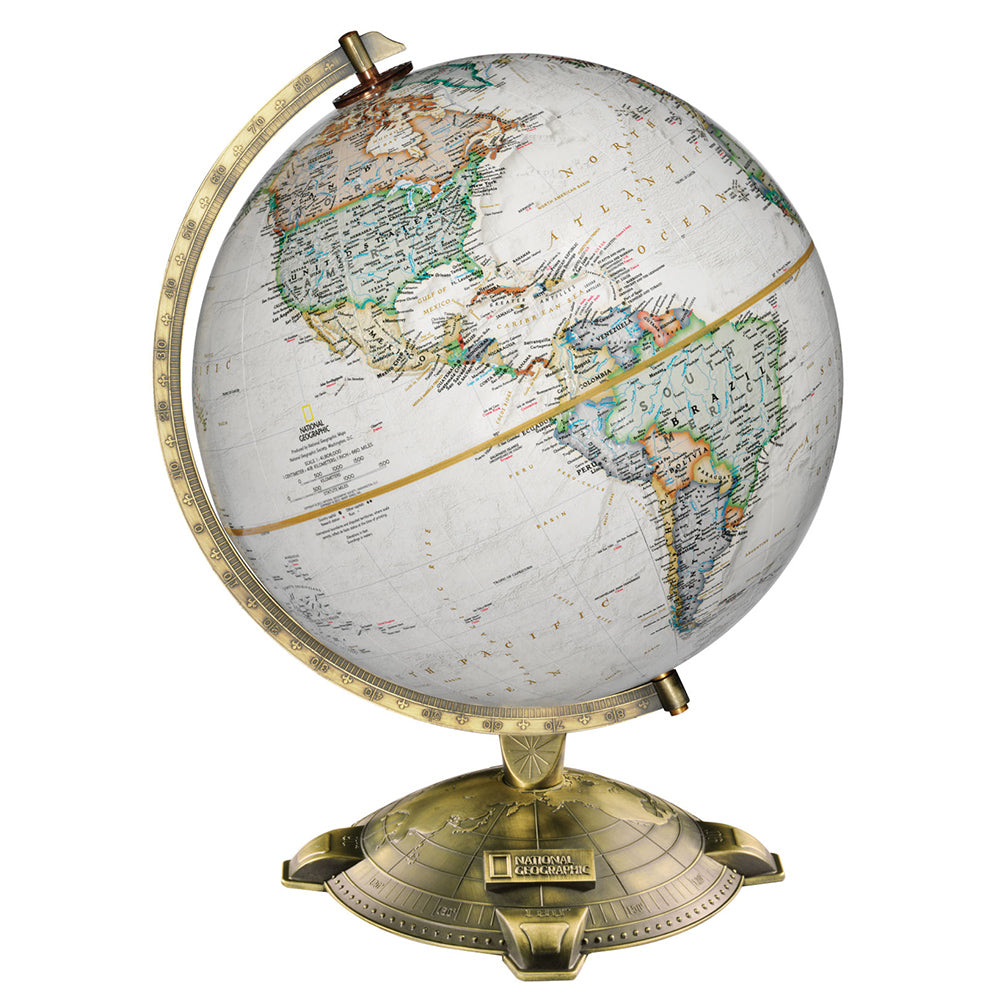 Allanson 12″ Antique Raised Relief Desk National Geographic Collection – Replogle Globes