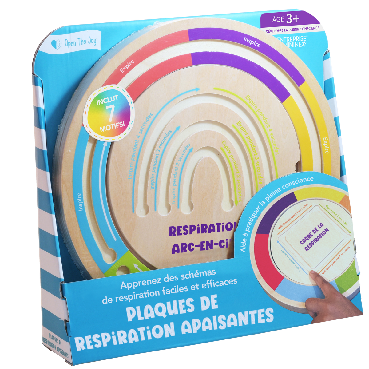 Plaques de respiration apaisantes - Version française