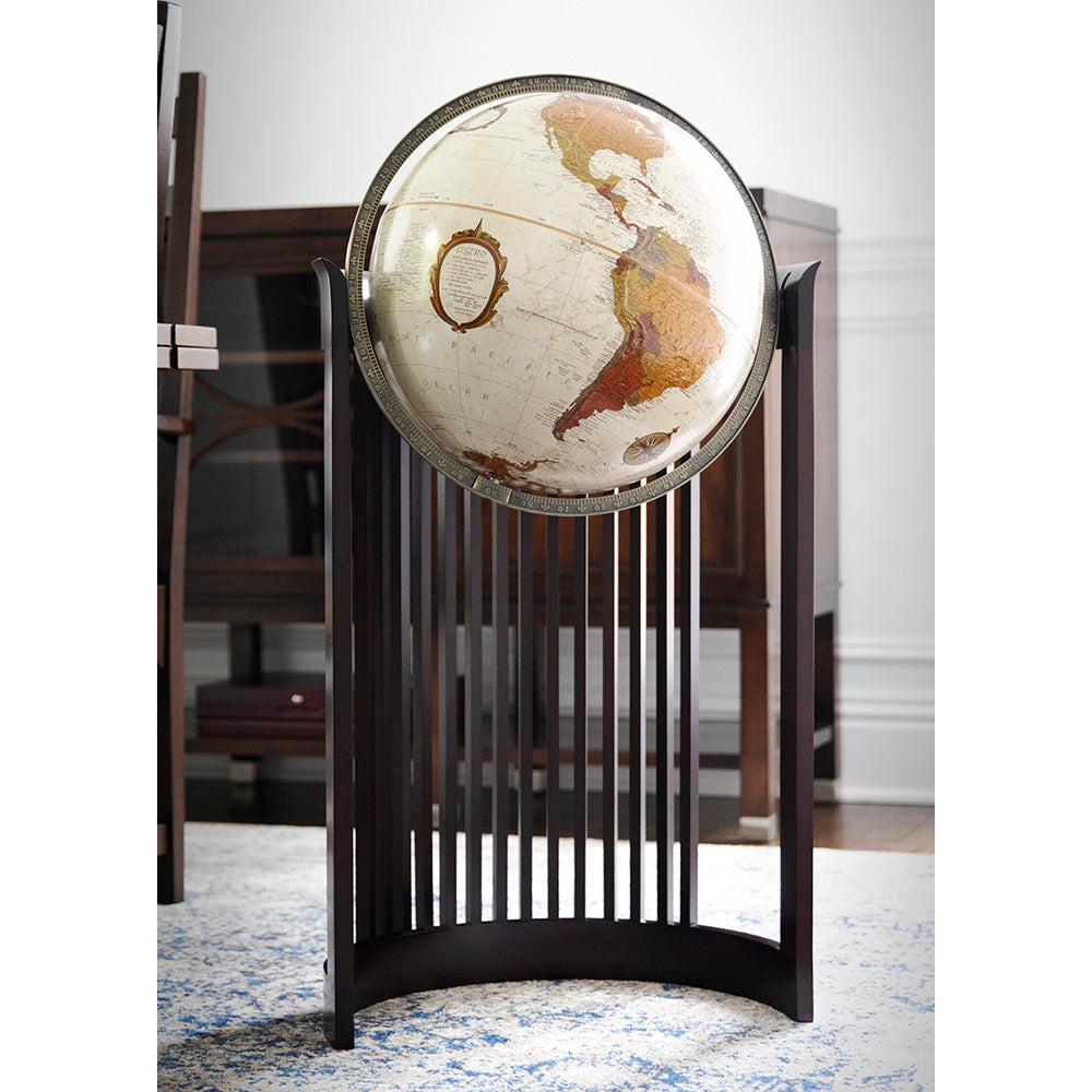 Barrel 16″ Bronze Metallic Raised Relief Floor Frank Lloyd Wright – Replogle Globes