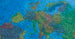 Odessa 12″ Blue Illuminated Raised Relief Desk – Replogle Globes – map detail