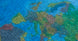 Odessa 12″ Blue Illuminated Raised Relief Desk – Replogle Globes – map detail