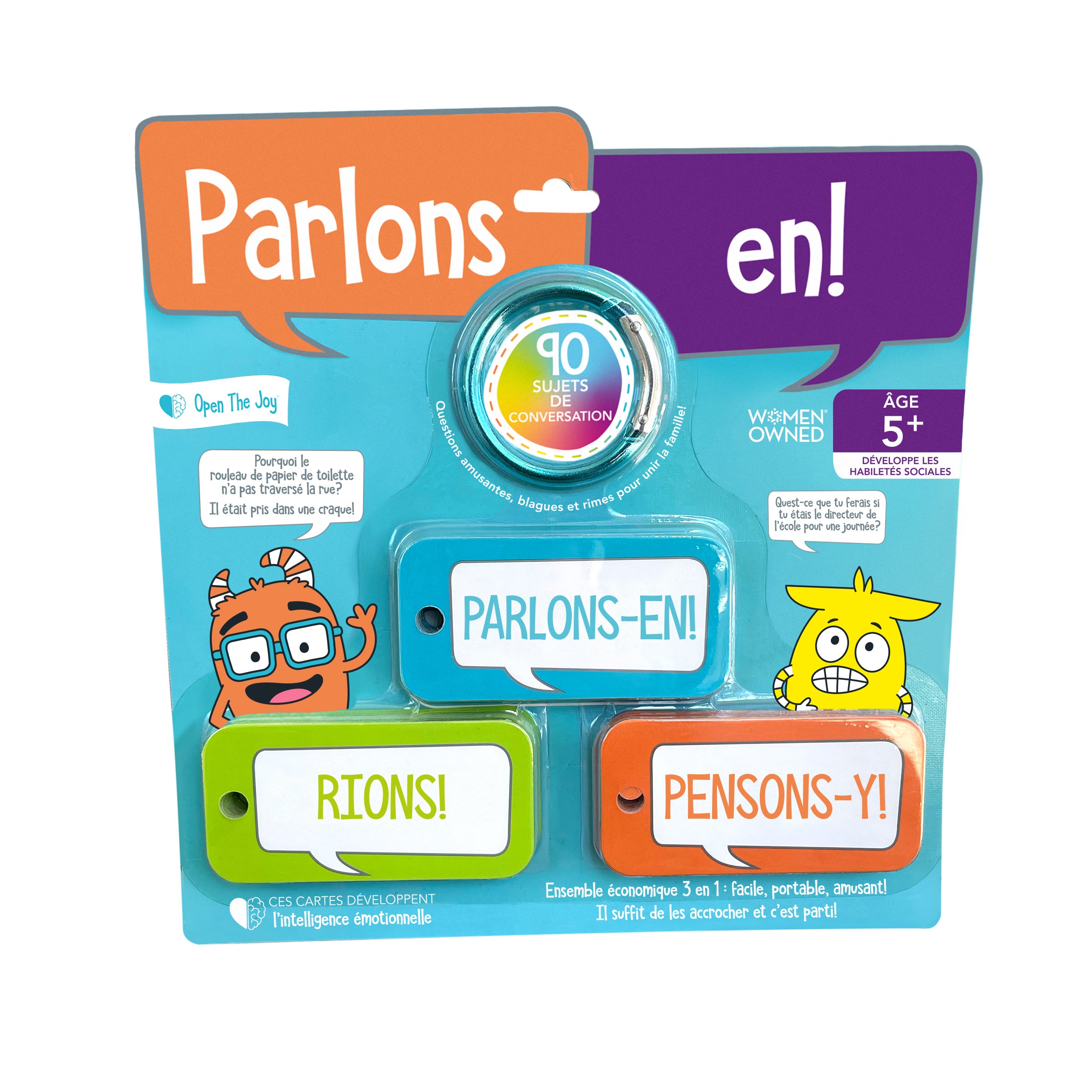 Parlons-en! Cartes de conversation format poche - Version française