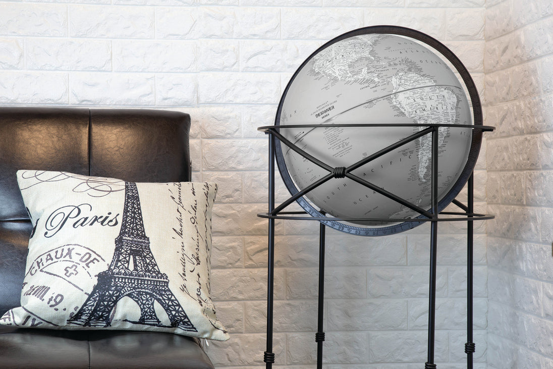 Dawson 16″ Grey Raised Relief Floor Designer Series – Replogle Globes