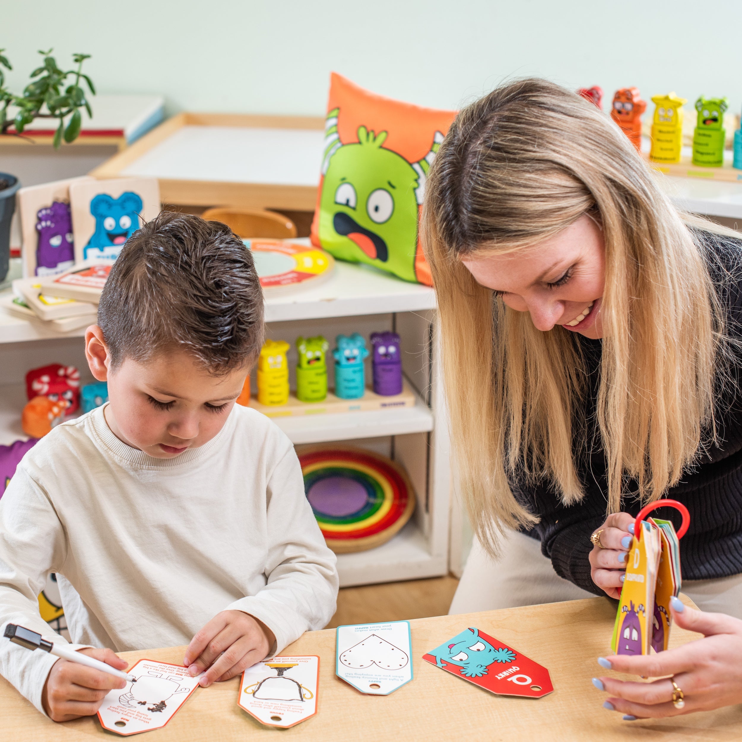 Emotions ABC's - Portable Dry Erase Activities - English Version