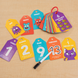 Emotions 123's number cards fanned out on their ring