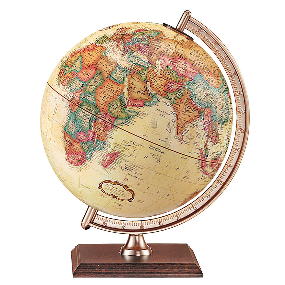 Forester 9″ Antique Ocean Desk Globe (French) – Replogle Globes