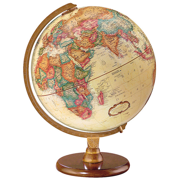 Hastings 12″ Antique Ocean Desk Globe (French) – Replogle Globes