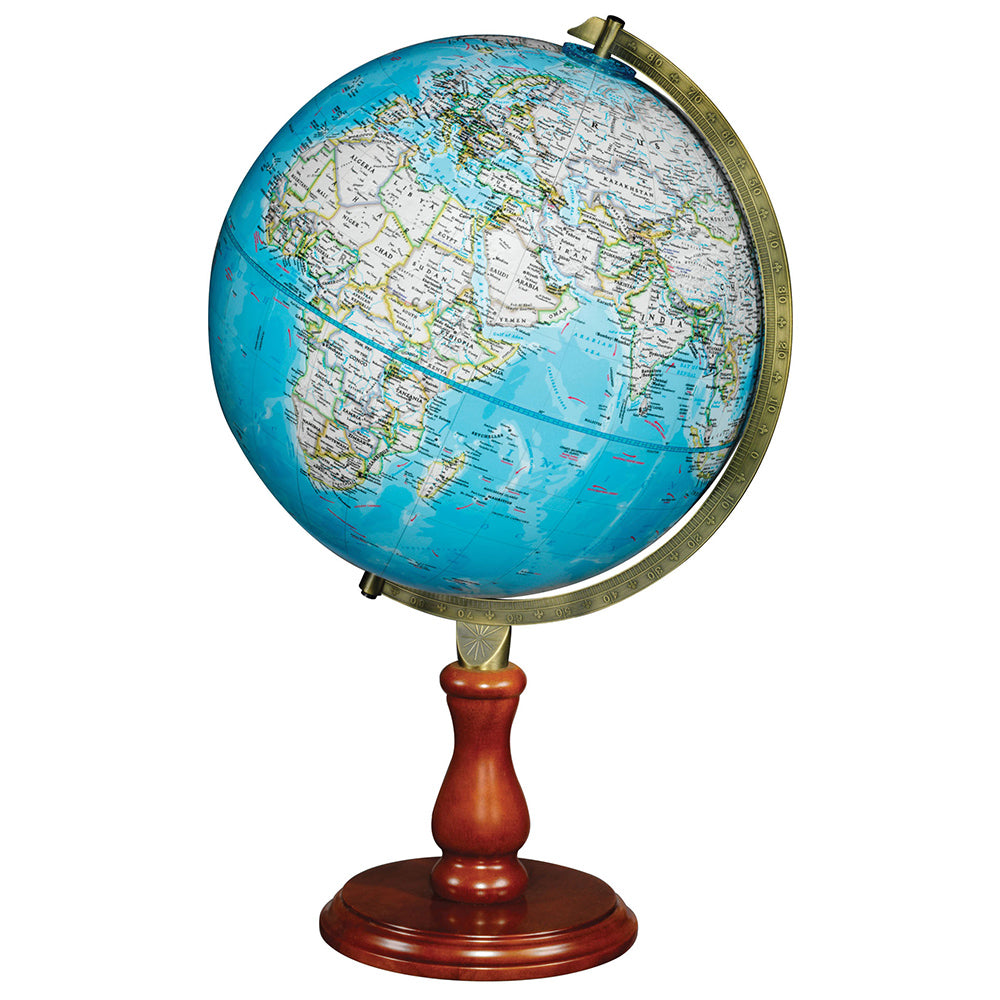 Hudson 12″ Blue Raised Relief Desk – Replogle Globes