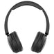 Wicked Audio Hum 500x black headphones, front view